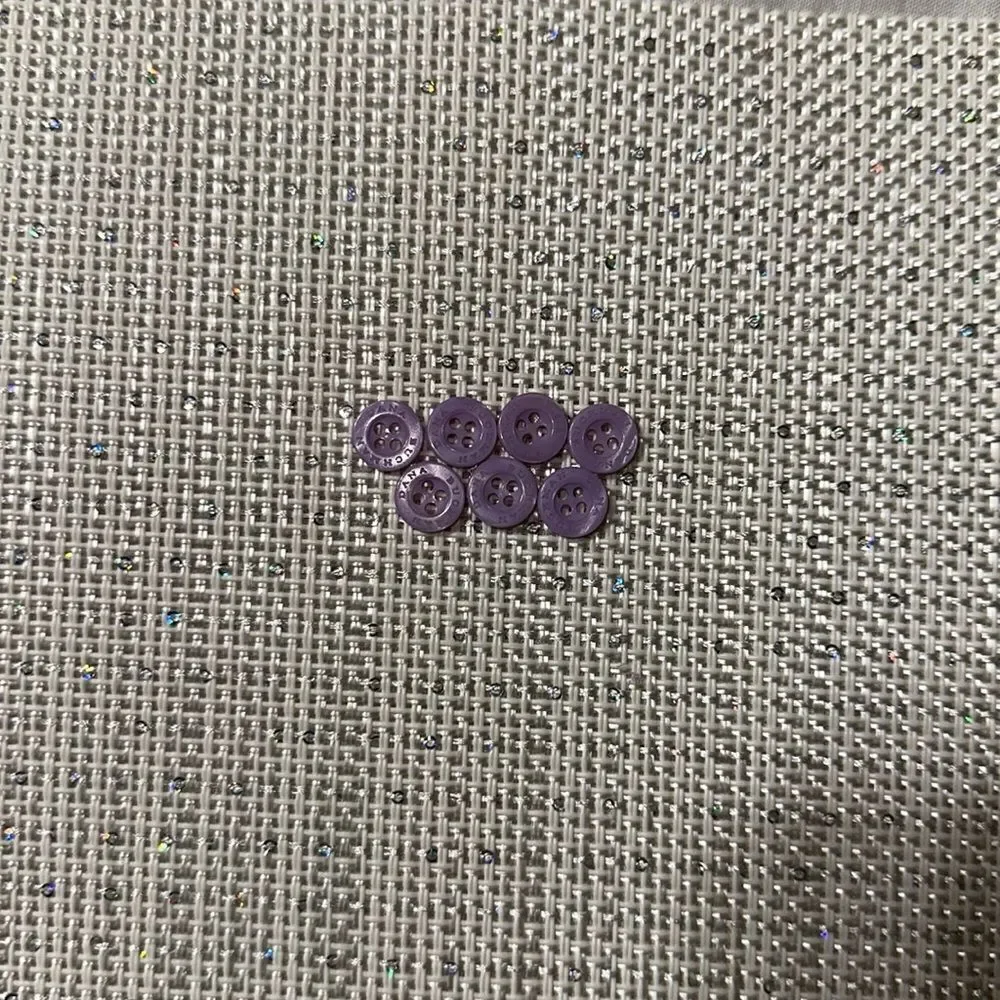 Dana Bachman Lavender Set of 7 blouse buttons